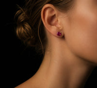 Rouge Impériale Stud Earrings