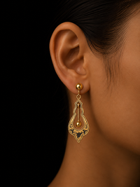 Antique Victorian Echo Drop Earrings