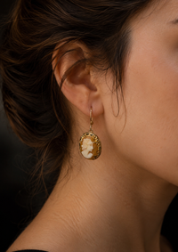 The Duchess Cameo Drop Earrings