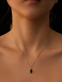 Midnight Marquise Pendant