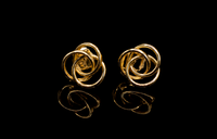 Roseraie Gold Studs