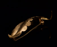 Sculpted Verdant Leaf Pin
