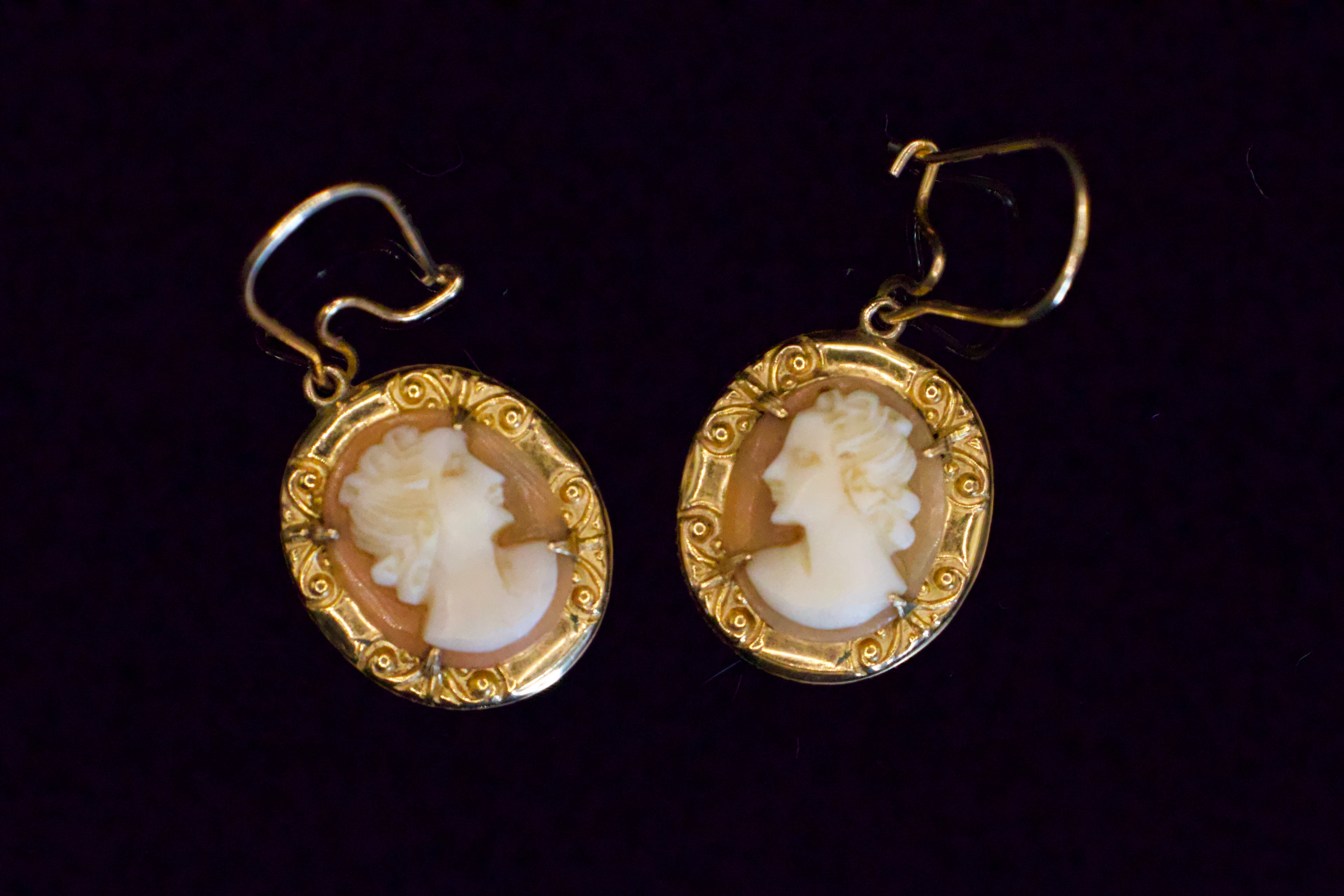 The Duchess Cameo Drop Earrings