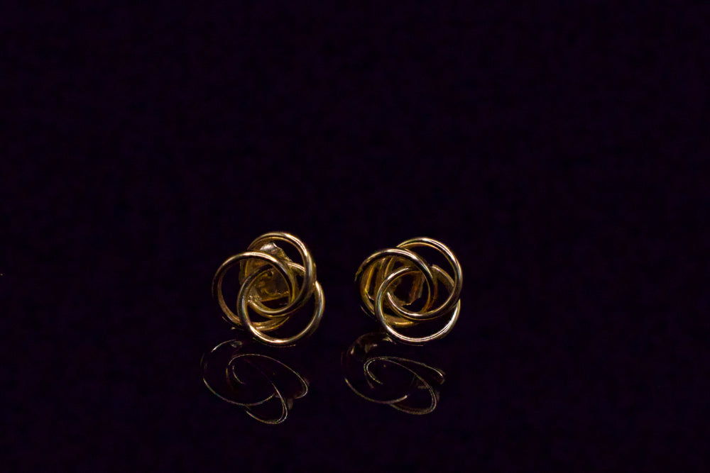 Roseraie Gold Studs