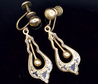 Antique Victorian Echo Drop Earrings