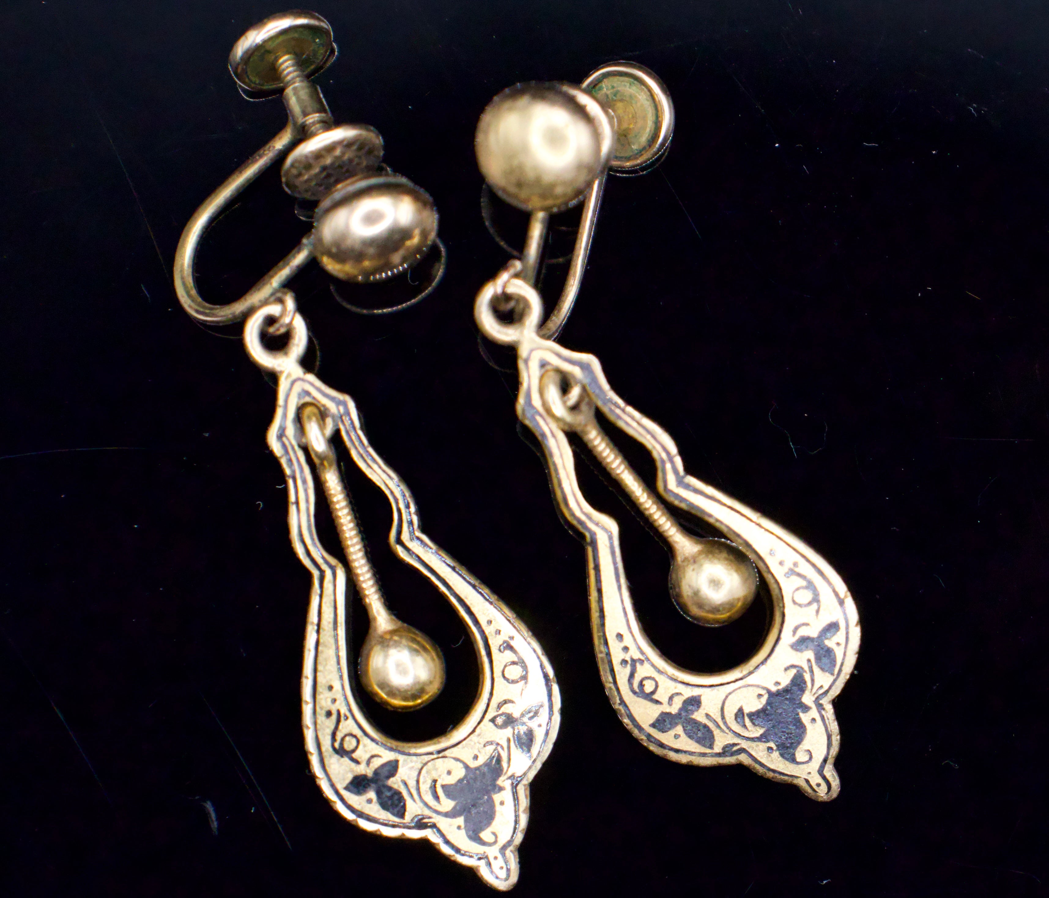 Antique Victorian Echo Drop Earrings