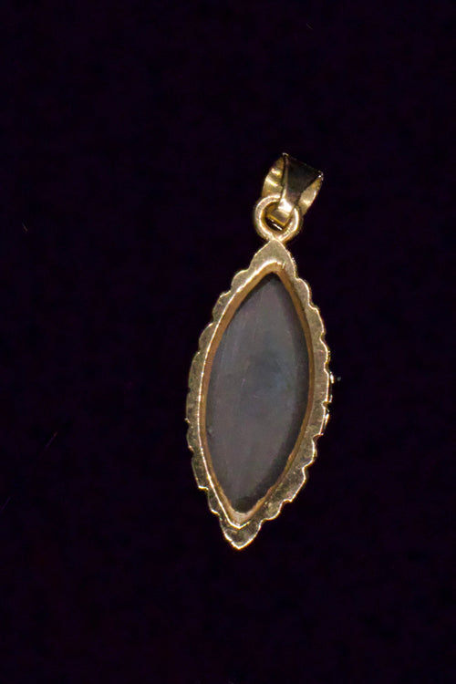 Midnight Marquise Pendant