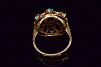 Birks Turquoise & Pearl Garden Ring